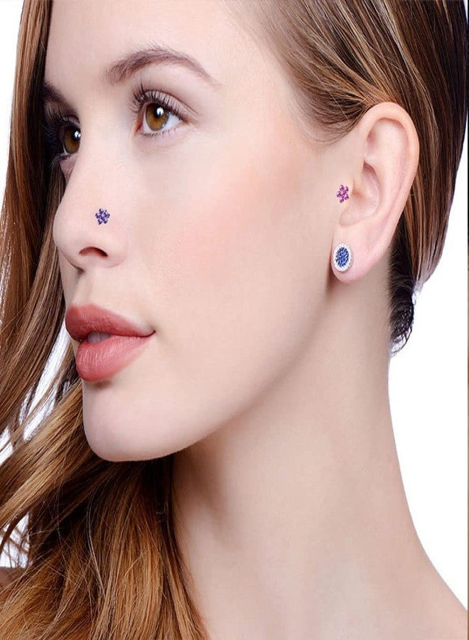 ANDGING 20G Nose Studs Flower I Shaped 20pcs Nose Rings Stud Tragus Piercing Jewelry Lip Earring Cartilage Studs Ear Nose Piercing kit Surgical Stainless Steel 2.0mm - Image 5